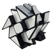 TANCH Peilipyörän Nopeus Kuutio 3x3 Tuulimylly Twisty Skewb Cube Palapeli Lelu Hopea