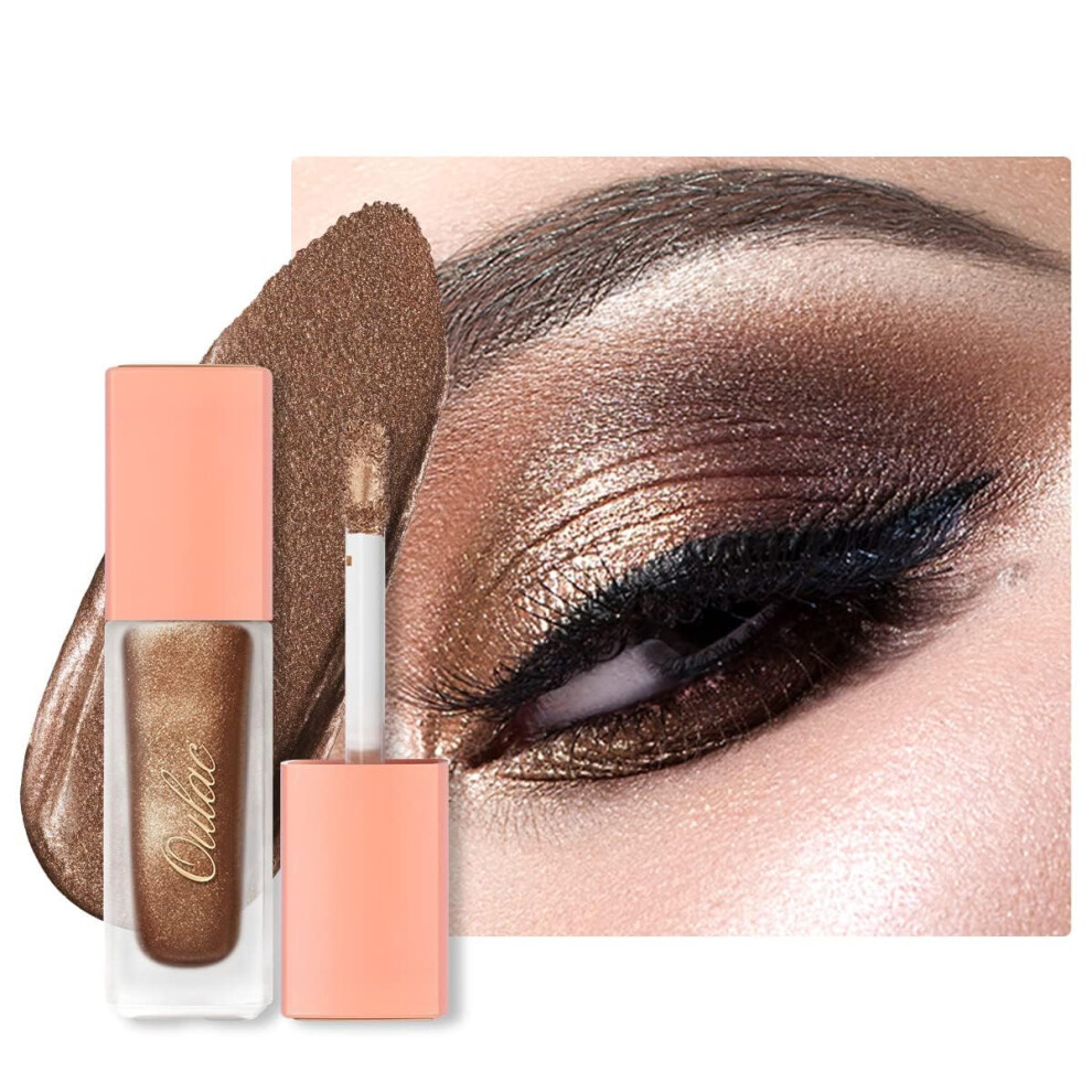 Oulac Eyeshadow Liquid Eyeshadow Multi-Usage Liquid Glitter Eyeshadow&Eyeliner Highly Pigmented One-Swipe Coverage Long Lasting With No Creasing Form