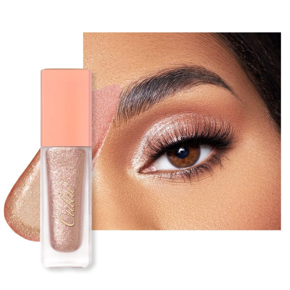 Oulac Eyeshadow Liquid Eyeshadow Multi-Usage Liquid Glitter Eyeshadow&Eyeliner Highly Pigmented One-Swipe Coverage Long-Lasting With No Creasing Form