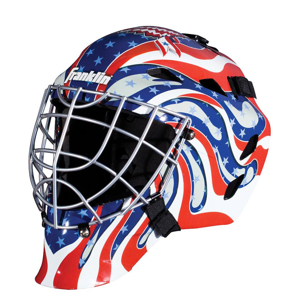Franklin Sports Youth Hockey Goalie Masks -Street Hockey Goalie Mask for Kids - GFM1500 - Perfect for Street and Indoor Hockey - Glory - Multicol