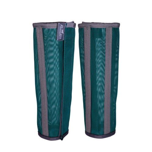 Professional's Choice Deluxe Fly Boots | Breathable Mesh | 4 Pack | Large Emerald