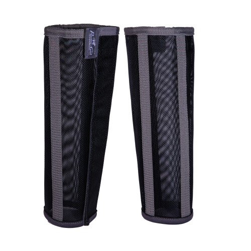 Professional's Choice Deluxe Fly Boots | Breathable Mesh | 4 Pack | Medium Black