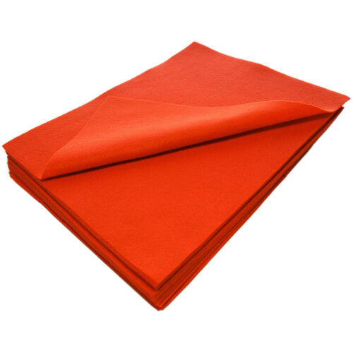 Playfulness Ever After Pacote de 20 folhas de feltro acrlico de 9 x 12 polegadas (laranja abbora)