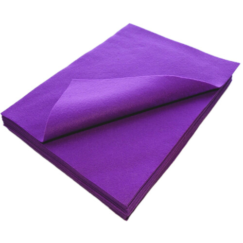 Playfulness Ever After Pacote de 20 folhas de feltro acrlico de 9 x 12 polegadas (roxo)