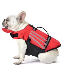 Petglad Dog Life Jacket Wings Colete salva-vidas para ces com ala de resgate flutuante de queixo para ces pequenos, mdios e grandes, flutua
