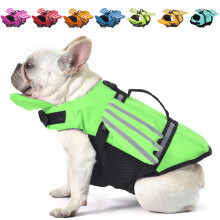 Petglad Dog Life Jacket Wings Colete salva-vidas para ces com ala de resgate flutuante de queixo para ces pequenos, mdios e grandes, flutua