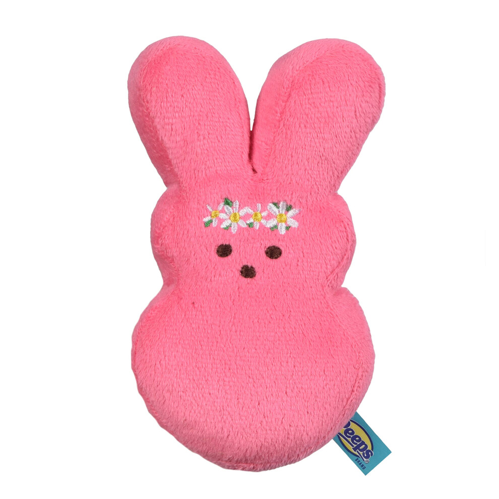 Peeps Pour Animaux De Compagnie Jouet De Lapin En Peluche Pour Chiens Taille De Fleur Rose Moyen | Journ E Amusante De Divertir Votre Animal Pend-image