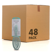 BioSilk for Dogs Eco-Friendly Detangling Pin Brush for Dogs in Mint Green | Easy to Hold Ergonomic Handle Dog Brushes Wet or Dry Dog Hair Brush | Bes