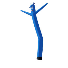 Blauwe 20ft lange opblaasbare buisman Man Air Powered Dancing Puppet voor buiten (alleen poppenbevestiging) | Feather Flag Nation