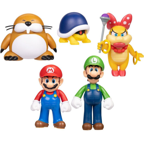 Nintendo Super Mario World da Nintendo Minifigura de 2,5 polegadas Monty Mole 1