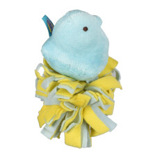 Peeps for Pets Plush Chick Fleece Bottom Dog Toy in Blue and Yellow Blue Peeps Chick Dog Toys Small Plush Dog Toys with Squeaker Soft and Squeak