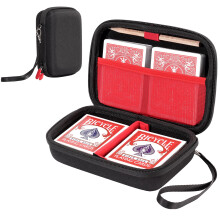 ProCase Hard Playing Card Game Carrying Case, Travel Storage Box Holds 300+ Trading Cards, Bag Holder for Classic Board Game UNO, Five Crowns,SKYJO, P