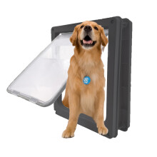 Porta magnetica per cani di grandi dimensioni Grestorm per animali domestici fino a 100 libbre 16,9 """" ? Porta per cani da 13,9"" adatta per porte