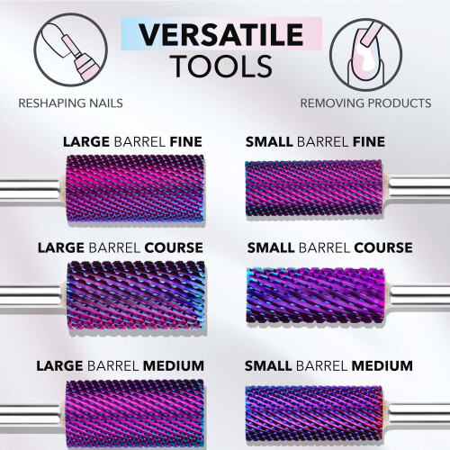 Kiara Sky Purple Dring Bits for E-File One Force (5-en-1) 2