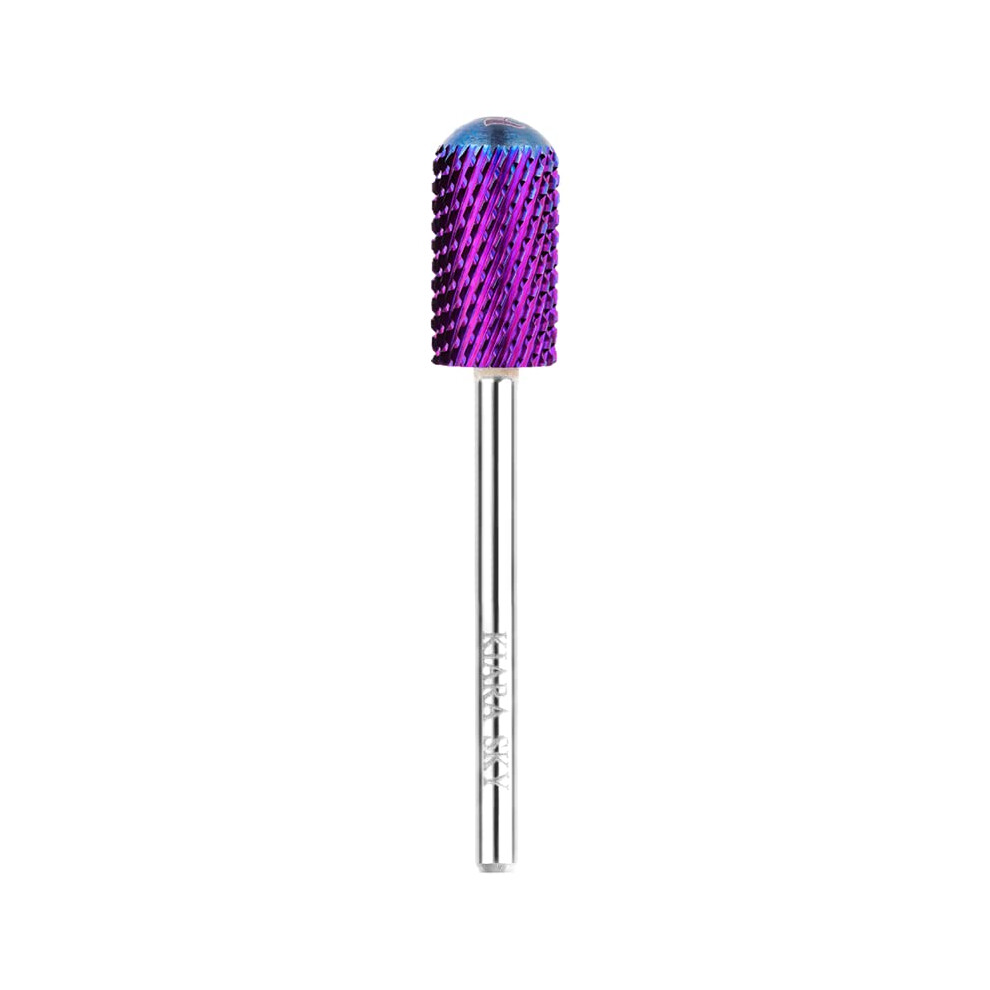 Kiara Sky Purple Drill Bits For E-File Nail Drill (Large Smooth Top (Coarse))
