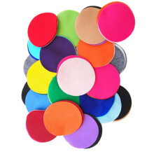 Loodsy ooit na gemengd kleurassortiment van ambachtelijke viltcirkels (4 inch - 100 pc)
