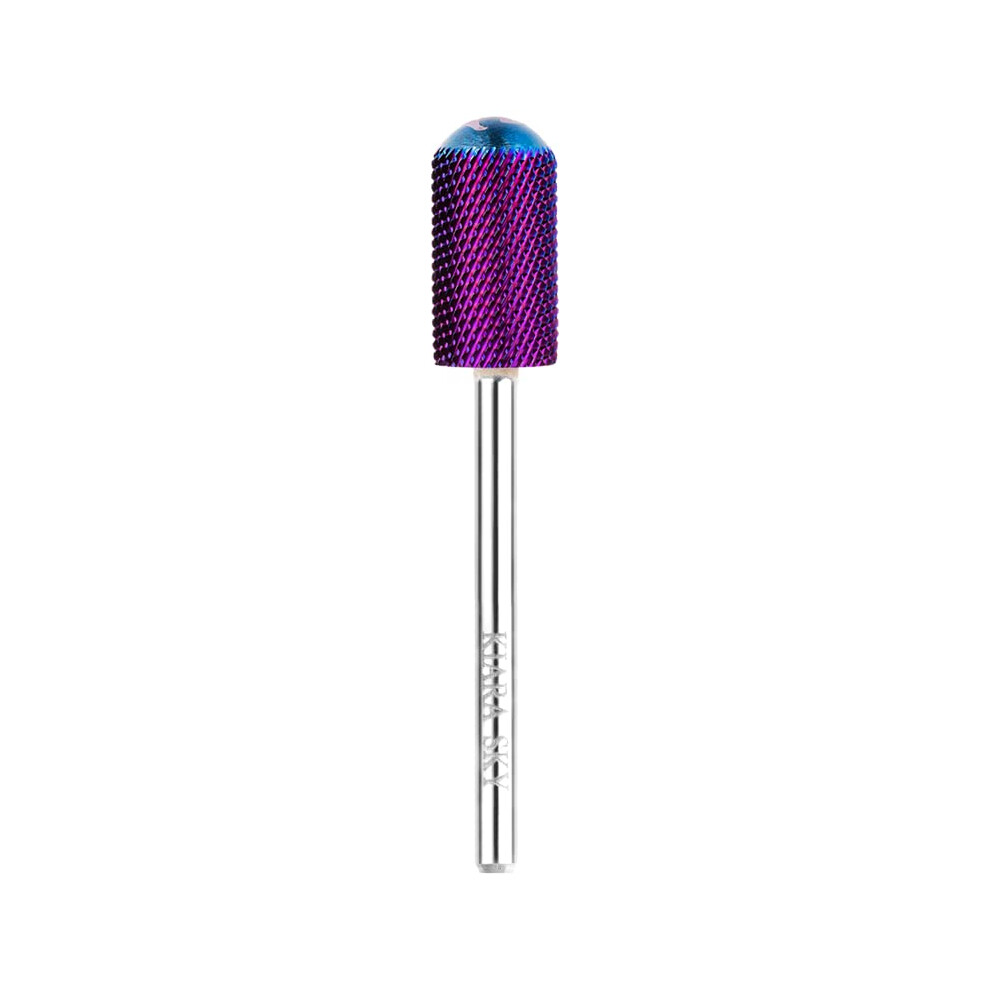 Kiara Sky Purple Drill Bits For E-File Nail Drill (Large Smooth Top (Fine))