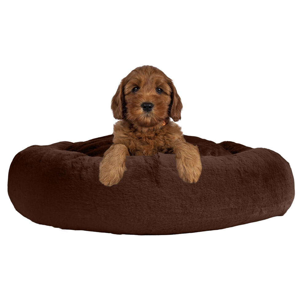 Photos - Bed & Furniture Petmaker Dog Bed - Donut Dog Bed and Cat Bed for Medium Pets - Dog Bed with Removable Washable Cover and Nonslip Bottom - Pu 