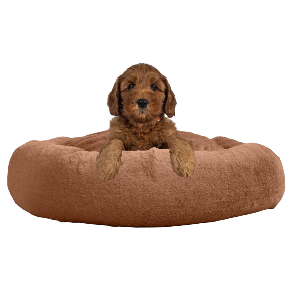 Photos - Bed & Furniture Petmaker Dog Bed - Donut Dog Bed and Cat Bed for Medium Pets - Dog Bed with Removable Washable Cover and Nonslip Bottom - Pu 