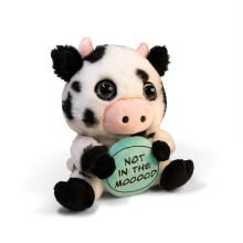 Punchkins Koe Knuffel - Niet in De Mooooood Sassy Koe Plush, Cadeau voor Dierliefhebbers