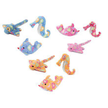 Zanies Sea Charmers Koiran lelut Ocean Creature Squeak Toy Seahorse Fish Stingray sets Too (Peach Stingray)