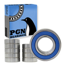 PGN (10er-Pack) 6206-2RS-Lager geschmiertes, abgedichtetes Chromstahl-Kugellager 30 x 62 x 16 mm groe Lager mit Gummidichtung und Untersttzung