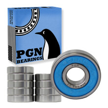 PGN (10er-Pack) 608-2RS-Lager geschmiertes, abgedichtetes Chromstahl-Kugellager 8 x 22 x 7 mm groe Lager mit Gummidichtung und Untersttzung fr