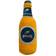 NFL Philadelphia Eagles Beer Bottle Plush Dog & CAT Squeak Toy - Cutest Stadium SODA Bottle Snack Plush Toy for Dogs & Cats with Inner Squeaker &