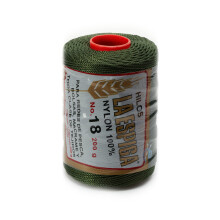 Espiga Nr. 18  100 % Nylon-Omega-Schnur zum Stricken und Hkeln  35 Waldgrn