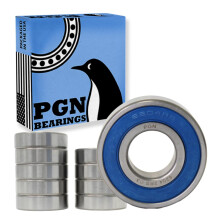 PGN (10er-Pack) 6204-2RS-Lager geschmiertes, abgedichtetes Chromstahl-Kugellager 20 x 47 x 14 mm groe Lager mit Gummidichtung und Untersttzung