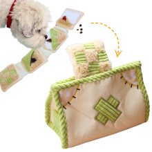 Pawfoo Lab Hondenpuzzelspeelgoed Interactief snuffeltissuedoosje voor kleine, middelgrote en grote honden - Verstoppertje-traktatiedispenser met piep
