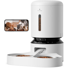 PETLIBRO automatisk kattefoder med kamera til to katte 1080P HD-video med Night Vision 5G WiFi k?ledyrsfoder med telefon APP-kontrol 2-vejs lyd t