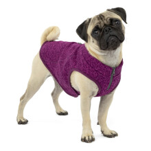 Kurgo Core Dog Sweater Knit Dog Sweater with Fleece Lining Cold Weather Pet Jacket Zipper Opening for Harness Adjustable Neck Year-Round Sweater