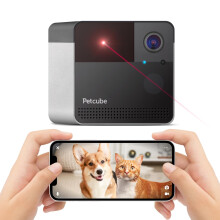 PetCube Play 2 Camera per animali domestici Wi-Fi con giocattolo laser per gatti e cani 1080p HD Video 160 Visualizzazione a una sala intera Vista a