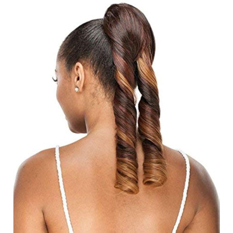 Freetress Braids Pigtail Girl (#1 Jet Black) - Shake N Go Equal Drawstring Ponytail Synthetic Hair By Freetress Equal