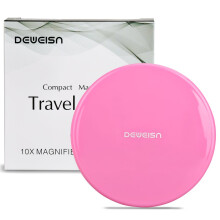 deweisn Magnifying Compact kosmetisk spejl Elegant kompakt lomme makeup spejl H?ndholdt rejse makeup spejl med kraftig 10x forst?rrelse og 1x Tru