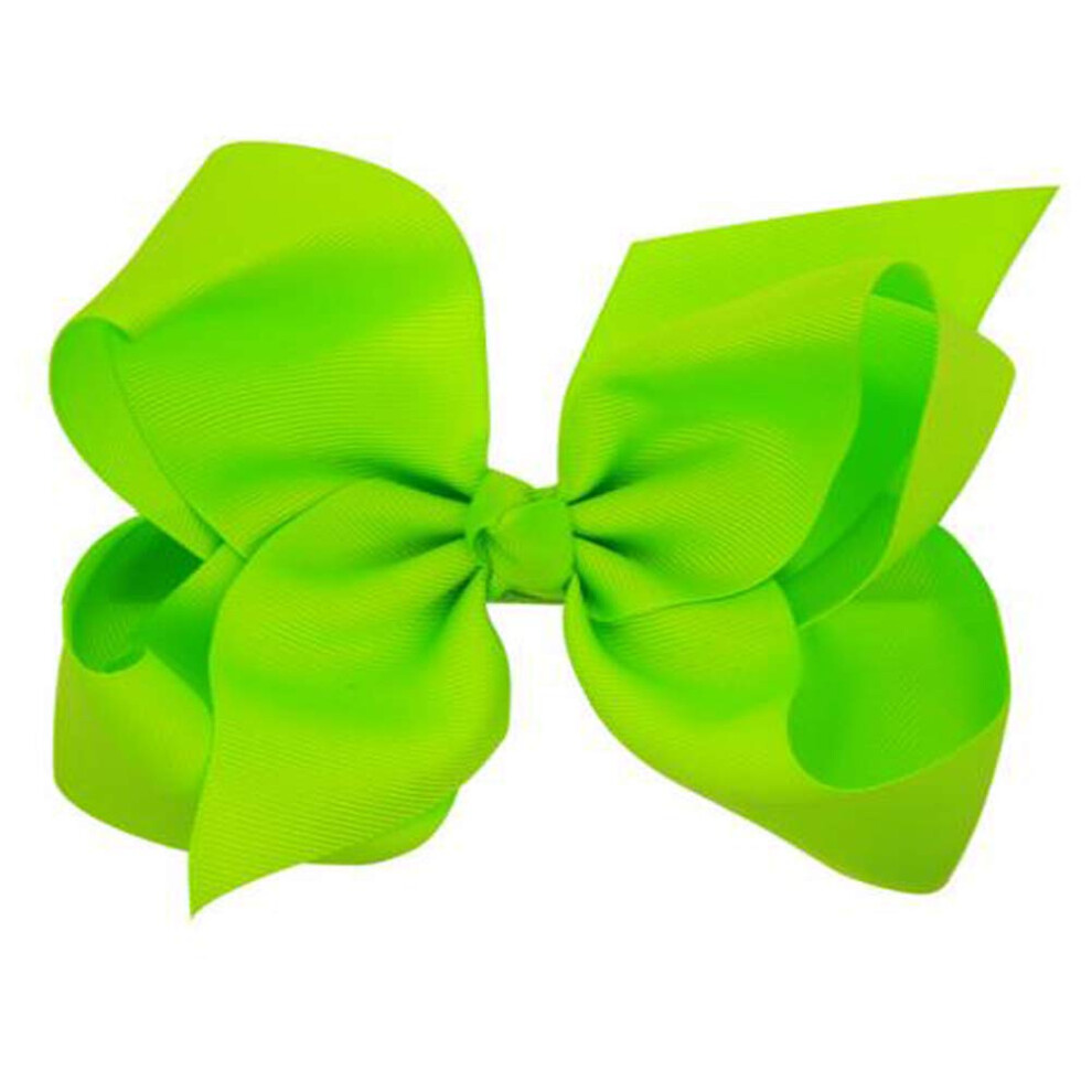 Patiky Hair Clips Boutique Hair Bows Alligator Clip For Women Girl Hairpin 6 Inch Large Cheer Bow Clip Handmade Bowknot Barrettes Hair Accessories Tsfj02 (Gr