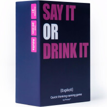 Prezey Say It or Drink It Kategorie Kartenspiele fr Erwachsene mit 250 urkomischen Karten | Weie Elefanten-Geschenke fr Erwachsene, Trinkspiele