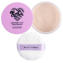 KimChi Chic Giant Puff Puff Pass Set & Backpulver  Loses Fixierpulver mit Reis und Vitamin E, fein gemahlen fr ganztgiges Tragen, durchscheinend,