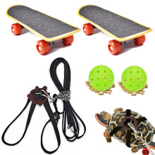 Nastaviteln vodtko pro elvu Skateboard Set Treat Ball Trninkov vazek pro mal mazlcky elv drak Vousat jeter - Hracky a doplnky pro domc