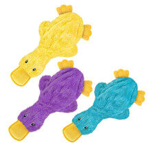 Best Pet Supplies Crinkle Dog Toy for Small Medium and Large Breeds Cute No Stuffing Duck with Soft Squeaker Fun for Indoor Puppies and Senio