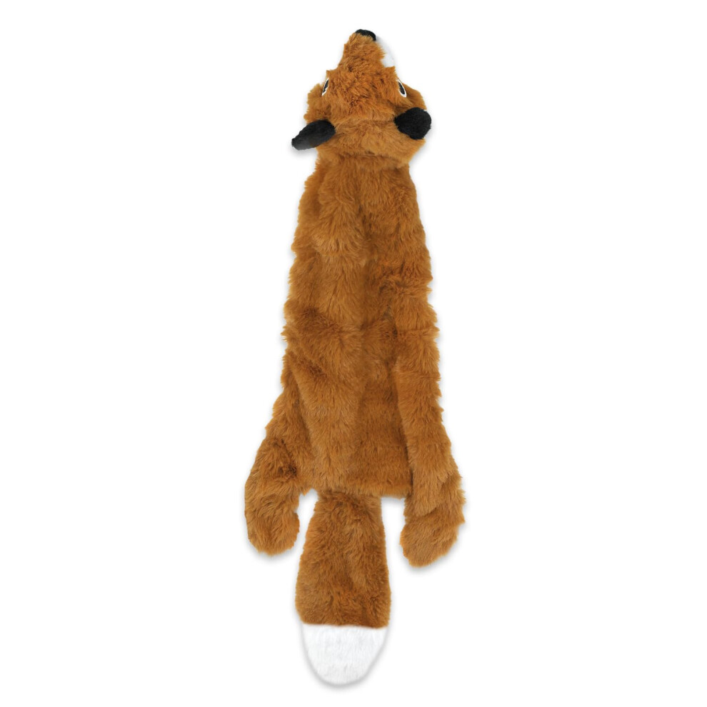 Best Pet Supplies 2-in-1 Stuffless Squeaky Dog Toys with Soft Durable Fabric for Small Medium and Large Pets No Stuffing for Indoor Play Holds a