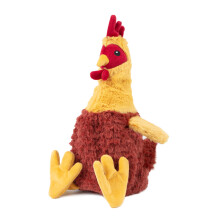Bedste k?ledyrsartikler Chicken Crinkle Plys hundeleget?j til interaktiv leg hvalpe og senior indend?rs leg Farverig kyllingeleget?jsform S?d og