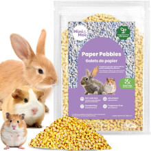 Roupa de cama de coelho mini&moe Roupa de cama de porquinho-da-ndia Roupa de cama de pelota de papel: Controle de odor e absorvente de umidade R
