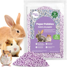 mini&moe Kaninstr?else Marsvin Senget?j Papir Pellet Senget?j: Lugtkontrol og fugtabsorberende Naturpapir Pellet Senget?j - til sm?dyr Marsvin Ka