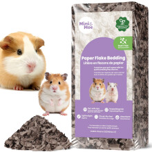 mini&moe Roupa de cama para porquinhos-da-ndia Roupa de cama para hamster: Papel natural absorvente de umidade e livre de poeira Roupa de cama p