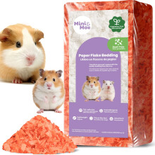 mini&moe Kaninstr?else 25 liter: Hamsterstr?else St?vfrit og lugtkontrol Fugtabsorberende naturpapir Str?else til sm? k?ledyr - til marsvin Hamst
