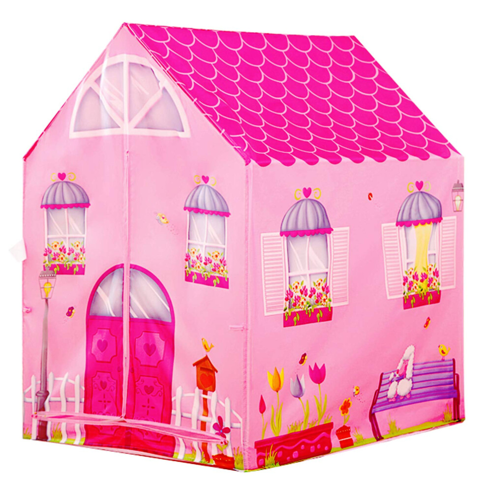 POCO DIVO Flower House Princess Castle Girls City Garden Pink Palace Play Tent Kids Playhouse-image-OPC-PHFNW5N-NEW