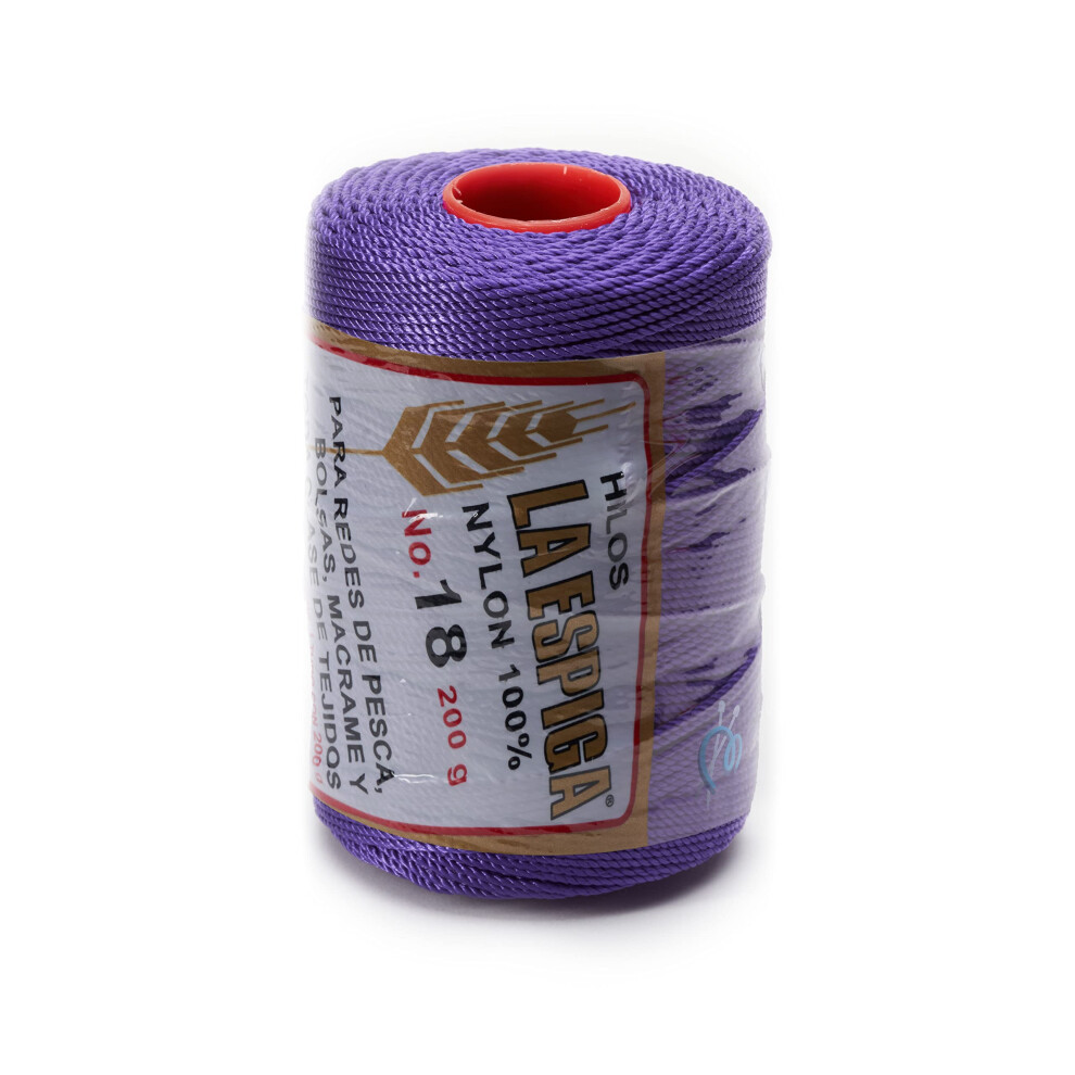 Espiga No.18-100% Nylon Omega Koord voor Breien en Haken - 09 Paars