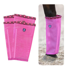 Caremaster Fine Mesh Fly Stivali sciolti e leggings a mosca non slip Flow Flow Flow (set di 4) Pony Fuchsia caldo
